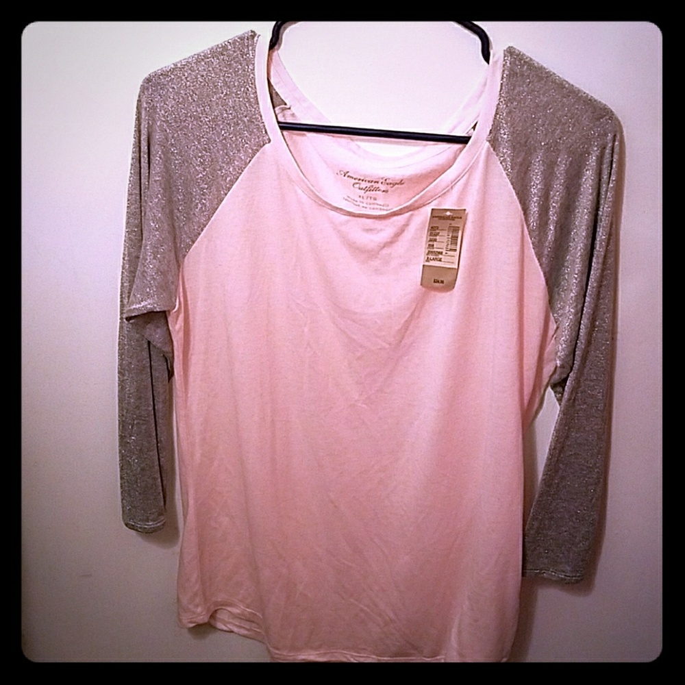 *NWT* American Eagle baseball 3/4 sleeve tee